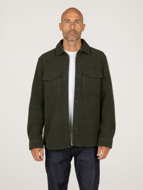 Hegen Fleece Shirt Finisterre Stylish Dark Olive