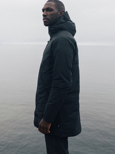 Finisterre Stylish Black Fortis Waterproof Parka Jacket