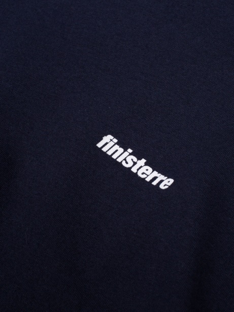 Navy Finisterre Stylish Harlyn Logo Long Sleeve T-Shirt