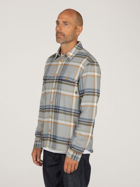 Grey/Blue Check Finisterre Stylish Beardsmore Shirt