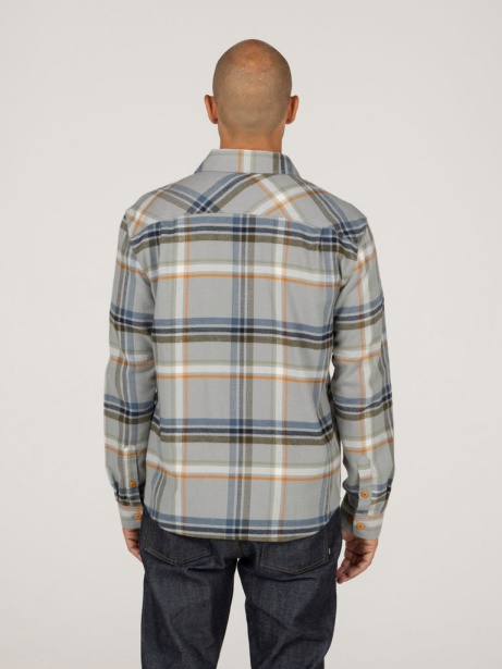 Grey/Blue Check Finisterre Stylish Beardsmore Shirt