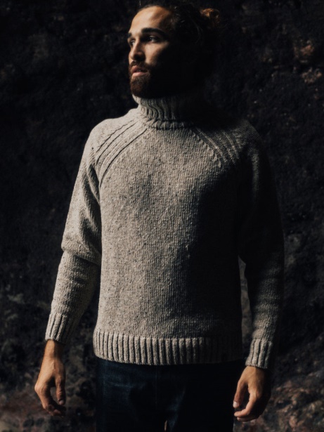 Wartha Roll Neck Jumper Oatmeal Finisterre Stylish