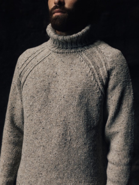 Wartha Roll Neck Jumper Oatmeal Finisterre Stylish