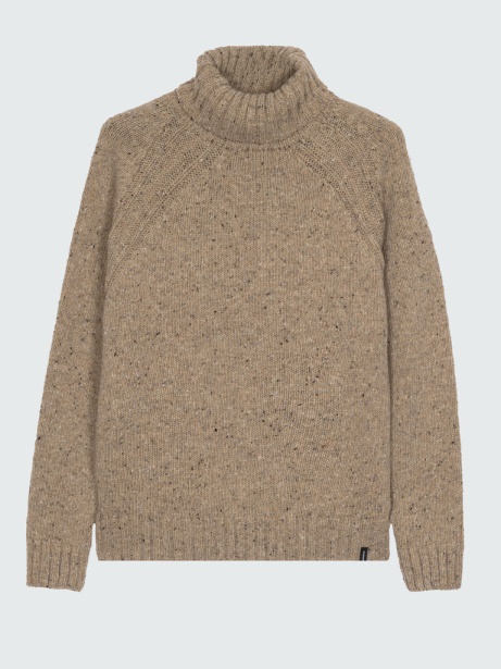 Wartha Roll Neck Jumper Oatmeal Finisterre Stylish
