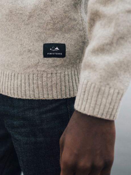 Columba Knit Striped Jumper Finisterre Stylish Grey/Sable