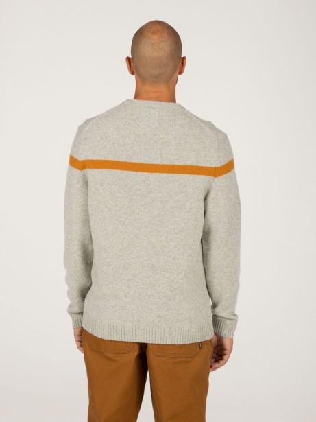 Columba Knit Striped Jumper Finisterre Stylish Grey/Sable
