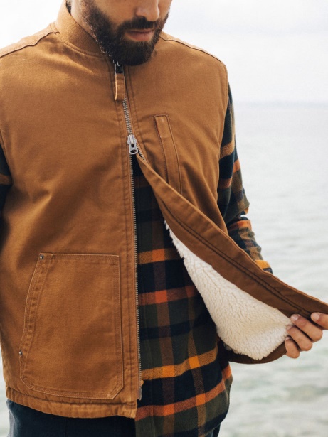 Finisterre Stylish Berings Gilet Sable