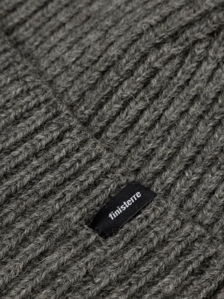 Grey Marl Finisterre Stylish Gwlan British Wool Beanie