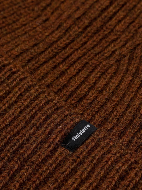 Finisterre Stylish Gwlan British Wool Beanie Cinnamon