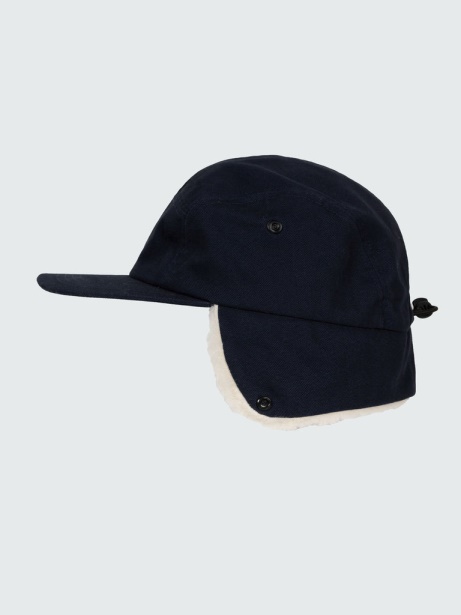Navy Berings Earflap Cap Finisterre Stylish