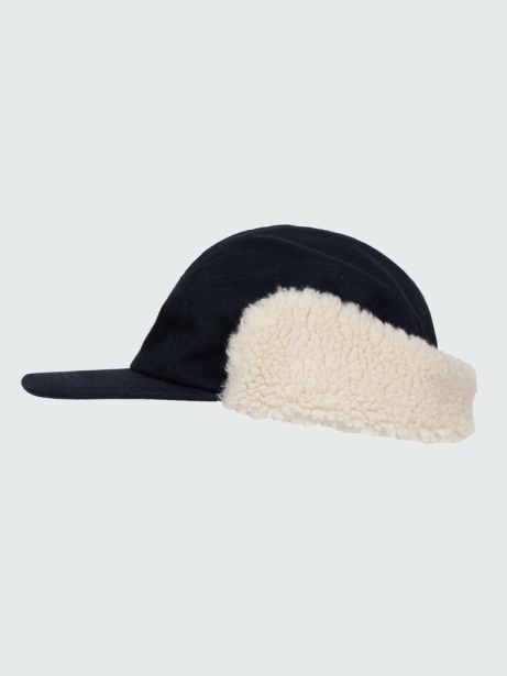 Navy Berings Earflap Cap Finisterre Stylish
