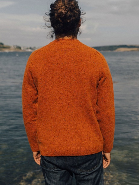Finisterre Stylish Furlong Merino Jumper Copper