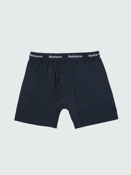 Navy Bora Bamboo Boxer Finisterre Stylish