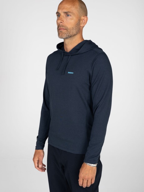 Finisterre Stylish Bora Bamboo Hoodie Navy