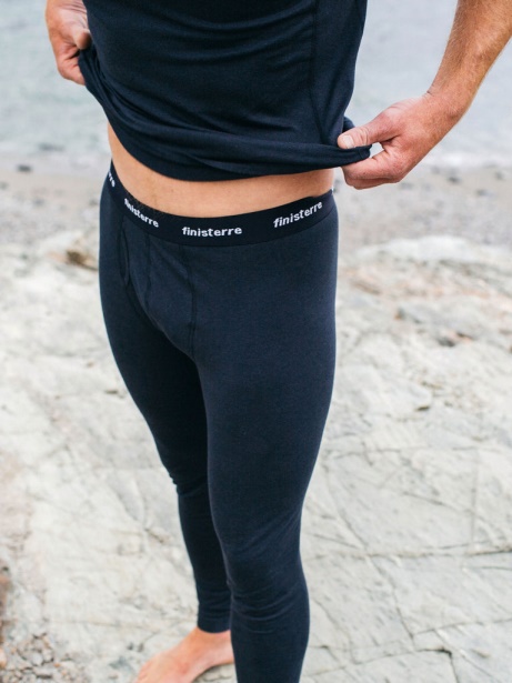 Navy Bora Bamboo Long Johns Finisterre Stylish