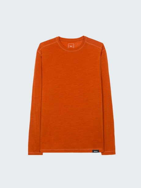 Copper Finisterre Stylish Eddy Merino Wool Long Sleeve Base Layer