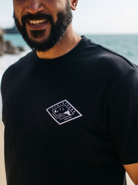 Finisterre Stylish Black Diamond Logo T-Shirt