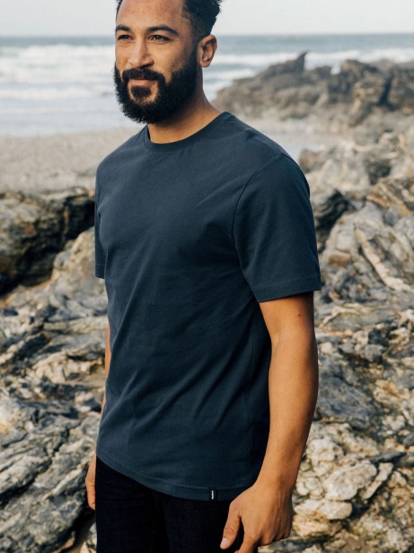 Light Navy Harlyn T-Shirt Finisterre Stylish