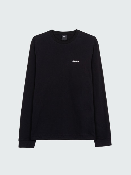 Harlyn Logo Long Sleeve T-Shirt Black Finisterre Stylish