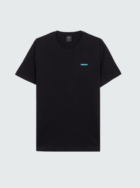 Harlyn Logo T-Shirt Finisterre Stylish Black/Cyan