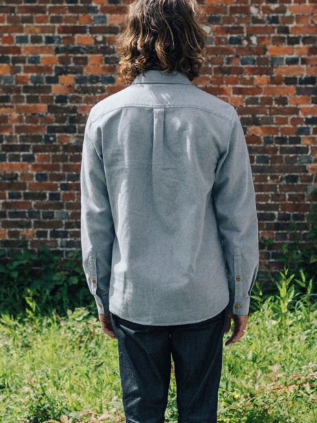 Finisterre Stylish Indigo Dobby Gylly Shirt