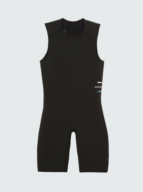 Nieuwland 2e Yulex Sleeveless Shorty Wetsuit Black Finisterre Stylish