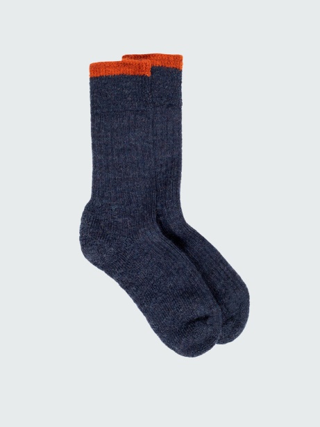 Navy/Dark Flame Finisterre Stylish Bosun Sock