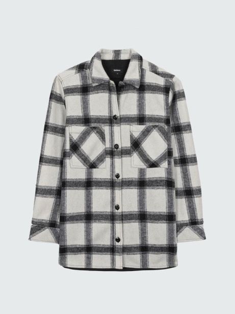 Daven Overshirt Ecru/Black Finisterre Stylish