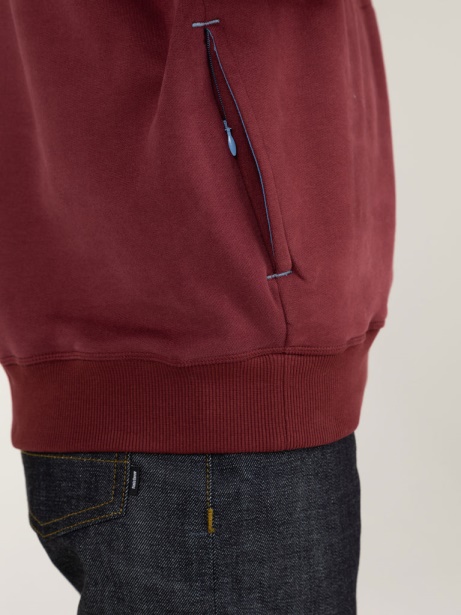 Finisterre Stylish Dark Burgundy Zawn Hoodie