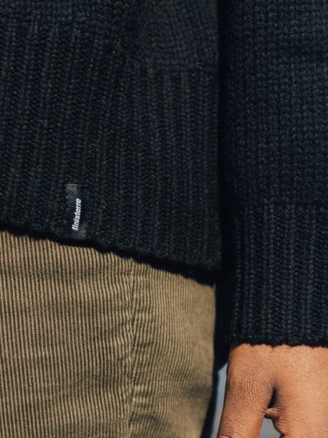 Black Eyre Knit Jumper Finisterre Stylish