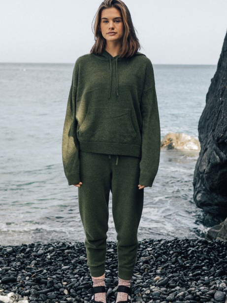 Dark Olive Fossey Hoodie Finisterre Stylish