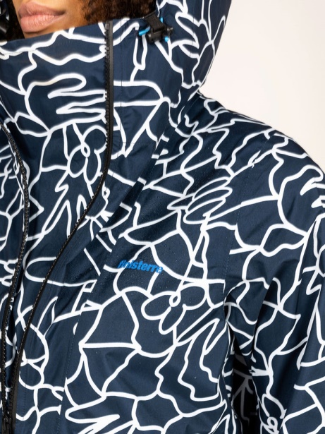 Finisterre Stylish Navy Mosaic Women's Lucas Beaufort x Finisterre Stylish Rainbird Smock