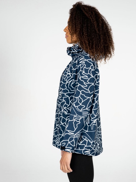 Finisterre Stylish Navy Mosaic Women's Lucas Beaufort x Finisterre Stylish Rainbird Smock