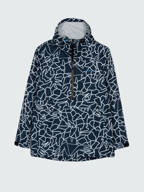 Finisterre Stylish Navy Mosaic Women's Lucas Beaufort x Finisterre Stylish Rainbird Smock