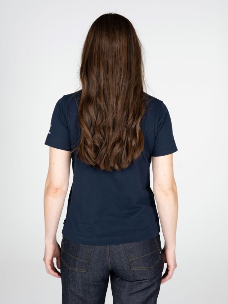 Finisterre Stylish Women's Lucas Beaufort Finisterre Stylish Short Sleeve T-Shirt Navy