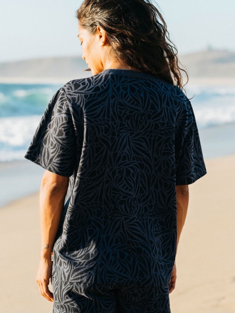 Indigo Print Finisterre Stylish Dutson T-Shirt
