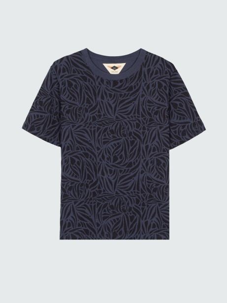 Indigo Print Finisterre Stylish Dutson T-Shirt