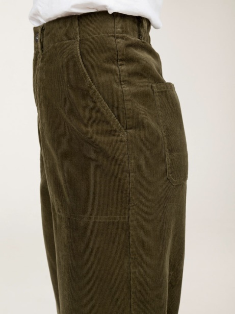Dark Olive Yarrel Cord Trouser Finisterre Stylish