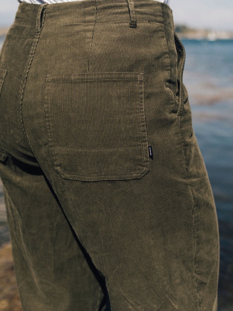 Dark Olive Yarrel Cord Trouser Finisterre Stylish