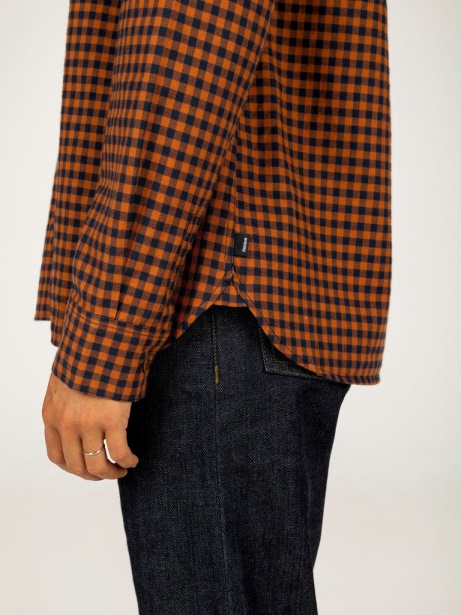Copper Check Wren Checked Shirt Finisterre Stylish