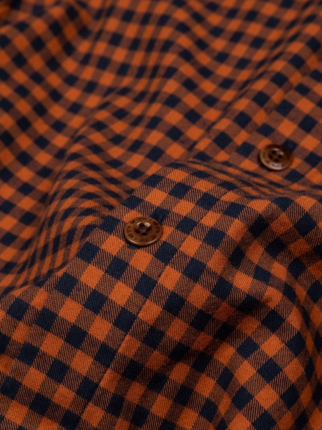 Copper Check Wren Checked Shirt Finisterre Stylish