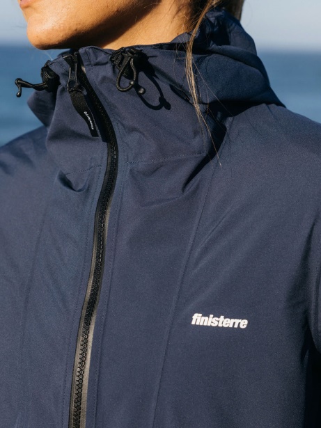 The Rainbird Waterproof Smock Jacket Senna Blue Finisterre Stylish