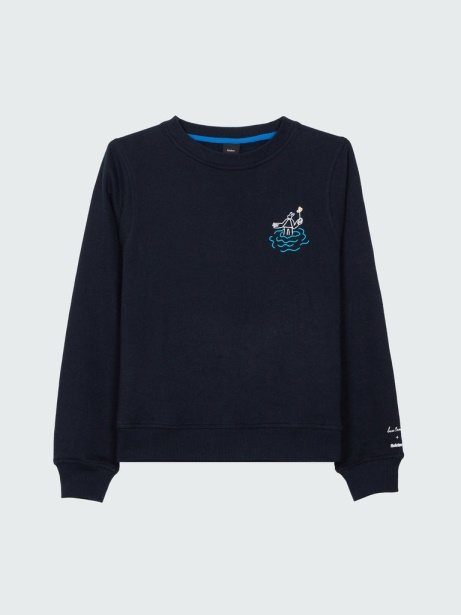 Finisterre Stylish Women's Lucas Beaufort Finisterre Stylish Sweatshirt Navy
