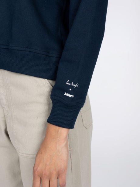 Finisterre Stylish Women's Lucas Beaufort Finisterre Stylish Sweatshirt Navy