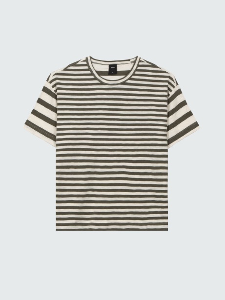 Olive/White Dart T-Shirt Finisterre Stylish