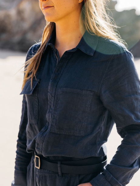 Finisterre Stylish Pennan Linen Zip Jumpsuit