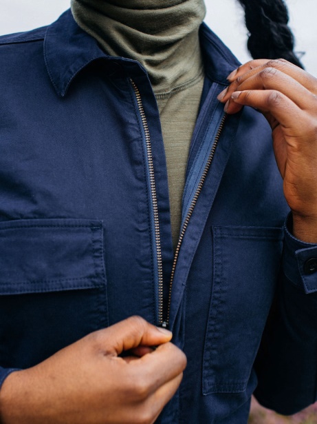 Pennan Zip Jumpsuit Navy Finisterre Stylish