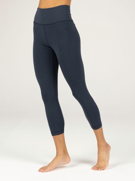 Finisterre Stylish Navy Vela Bamboo Cropped Legging
