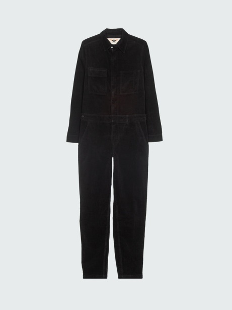 Cord Pennan Zip Jumpsuit Black Finisterre Stylish