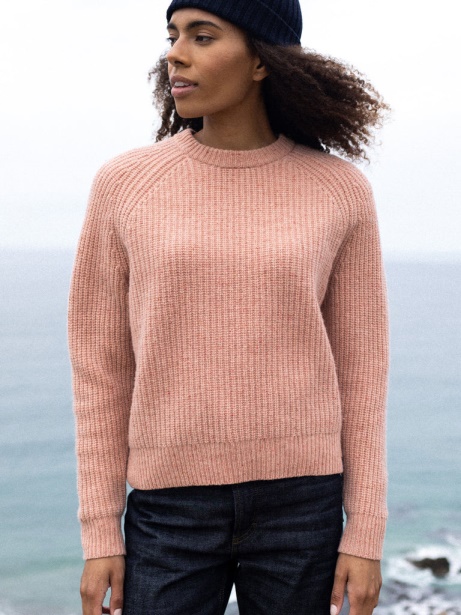 Finisterre Stylish Clay Mora Knit Jumper